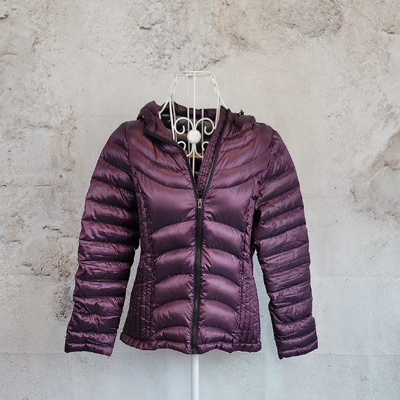 Andrew Marc Premium Women's Purple Puffer Jacket Size S - Picture 1 of 10